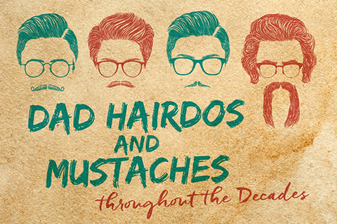 evolution of dad hairstyles and facial hair 