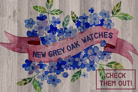 NEW Tree Hut Grey Oak Wood Watches