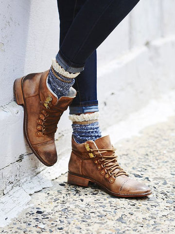 Style Hack: Use Colorful and Cozy Socks to Pull Off Hiking Boots Effortlessly and Stylishly