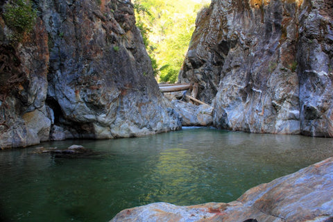 Beginner's Guide to the Best Outdoor Spots to Rock Climb in the San Francisco Bay Area, Garden of Eden National Park Santa Cruz Watering Hole Swimming | Content Courtesy of Tree Hut Wooden Watches