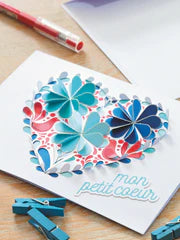 KIT DIY - Carte postale Le coeur Pop-up