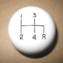 4 Speed Rdr Engraved Shift Knob White 3 8 16 For 1980 1986 Jeep Cj W Core Shifters