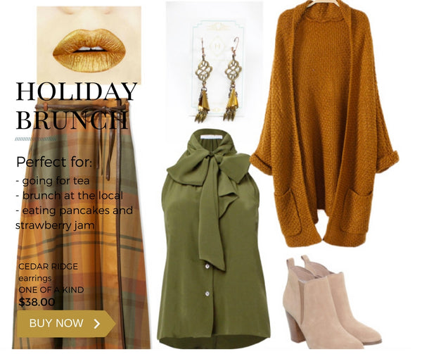 what to wear to a holiday brunch