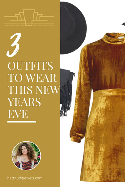 3 outfit ideas to wear for new years eve by hattie dunstan of hattitude jewels