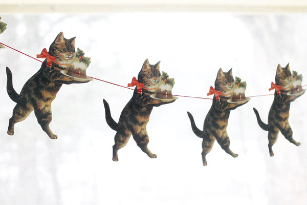 kitten christmas garland decorations