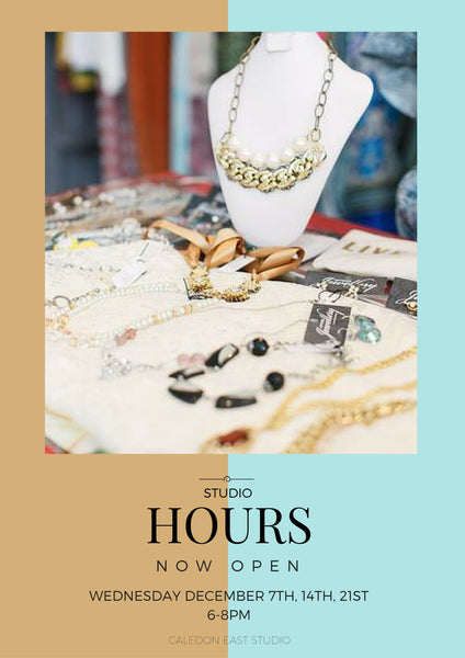 studio hours for hattitude jewellery come get your shop on!