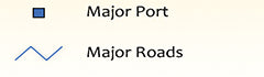 LNG Major Port and Major Roads