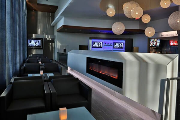 Modern Flames Electric Fireplace Installed in a Restaurant