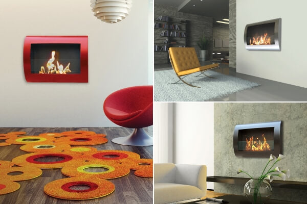 Anywhere Fireplace Chelsea wall mounted ethanol fireplace
