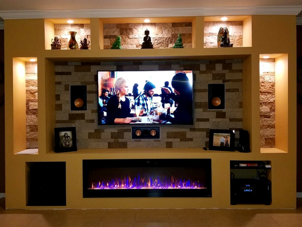 Touchstone Sideline 72" Electric Fireplace