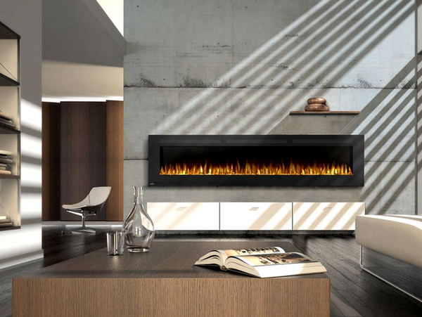 100" Modern Linear Electric Fireplace