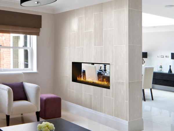 Modern 2-sided Realistic Fireplace Imitation