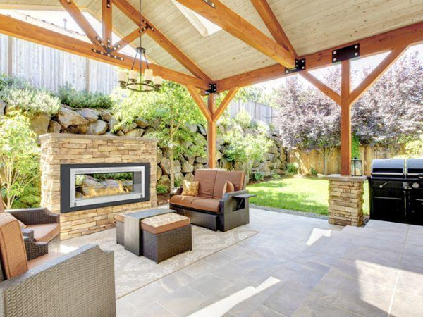 2-sided Outdoor Fireplace