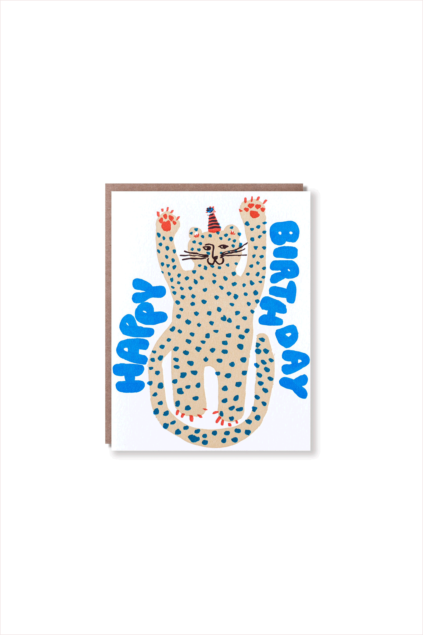 Party Cheetah Birthday Card