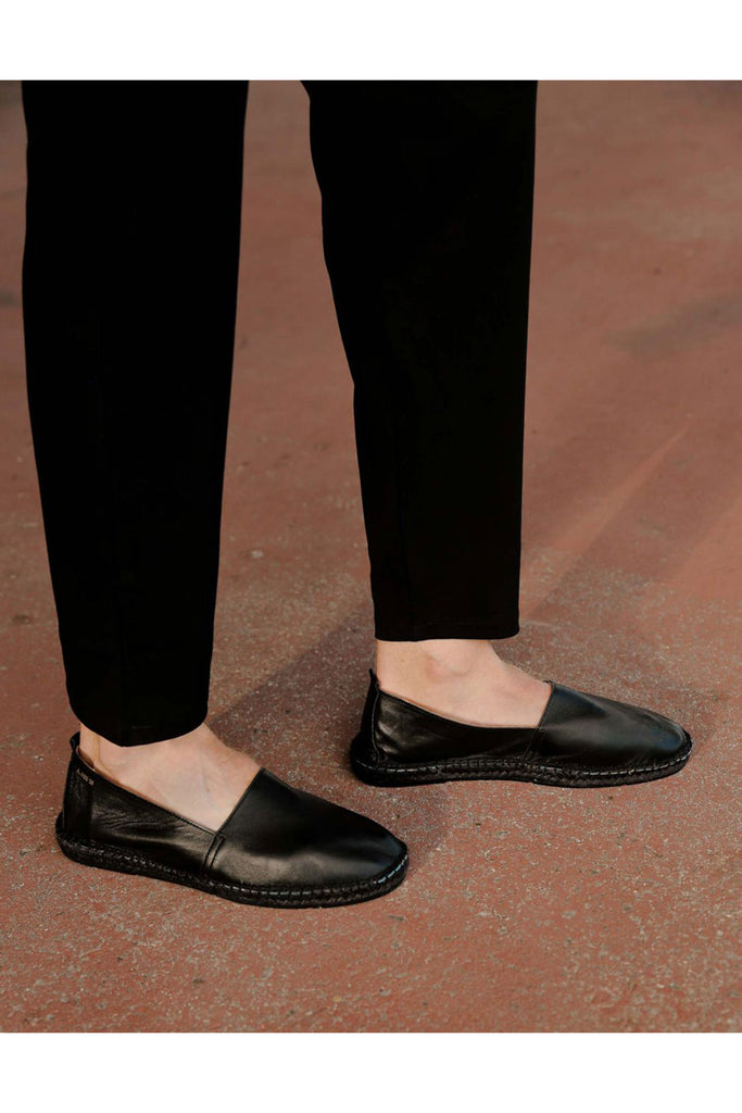 men's leather espadrille shoes