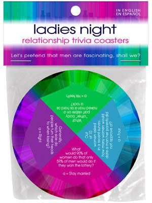 LADIES NIGHT RELATIONSHIP TRIVIA COASTERS