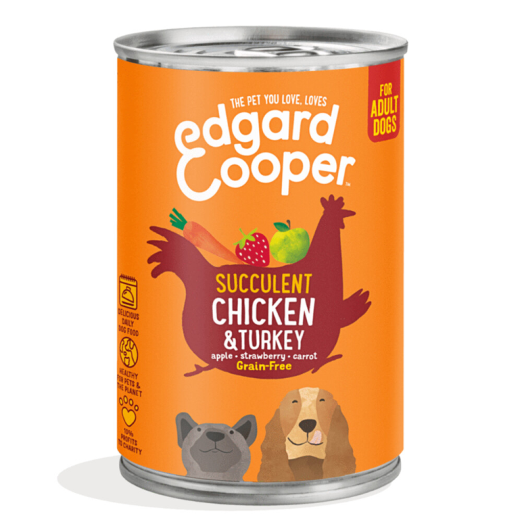 wekelijks Verenigen zoete smaak Edgard & Cooper - Blik - Vers Vlees - Kip & Kalkoen - 400g – Achazz