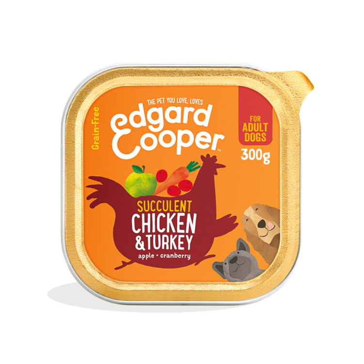 Kolibrie Eindeloos Het begin Edgard & Cooper - Kuipje - Vers Vlees - Kip & Kalkoen - 300g – Achazz