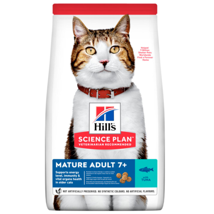 Hill's - Plan - Kattenvoer Mature 7+ - Tonijn 1,5 kg – Achazz