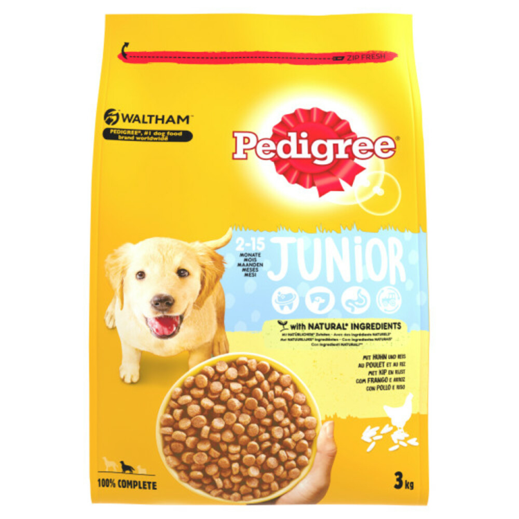 Pedigree - Droogvoer Junior Kip Rijst - Hondenvoer - – Achazz