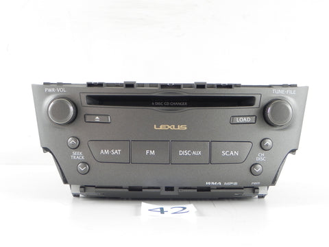 2007 LEXUS IS250 CD CHANGER RADIO PLAYER 