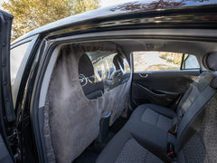 COVID-19 CAR CABIN SAFETY BARRIER SCREEN GRAY COLOR FOR TAXI UBER LYFT DRIVERS AND PASSENGERS