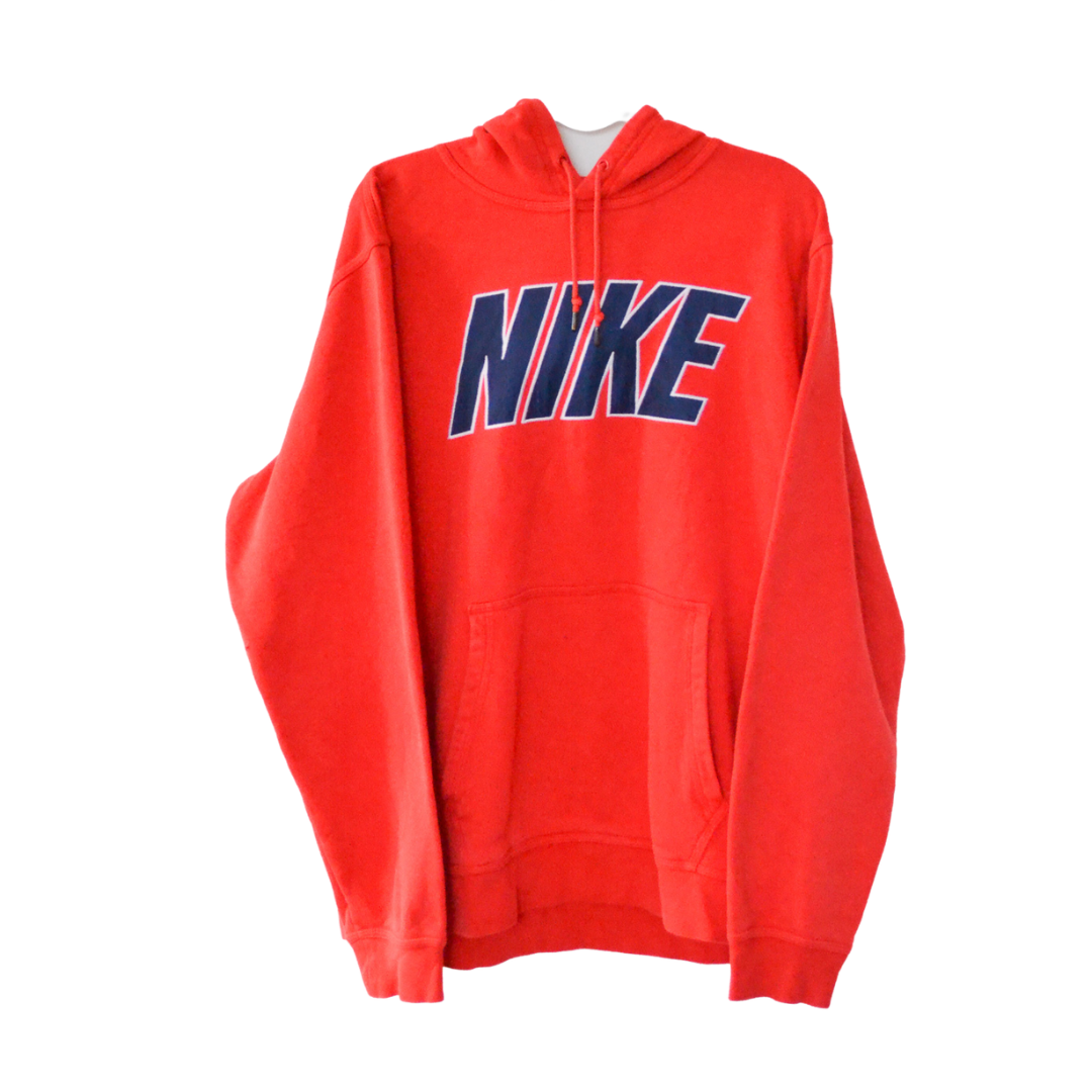 Zeeman Verlating omroeper Nike vintage red hoodie with embroidered logo – Bundle Premium Vintage