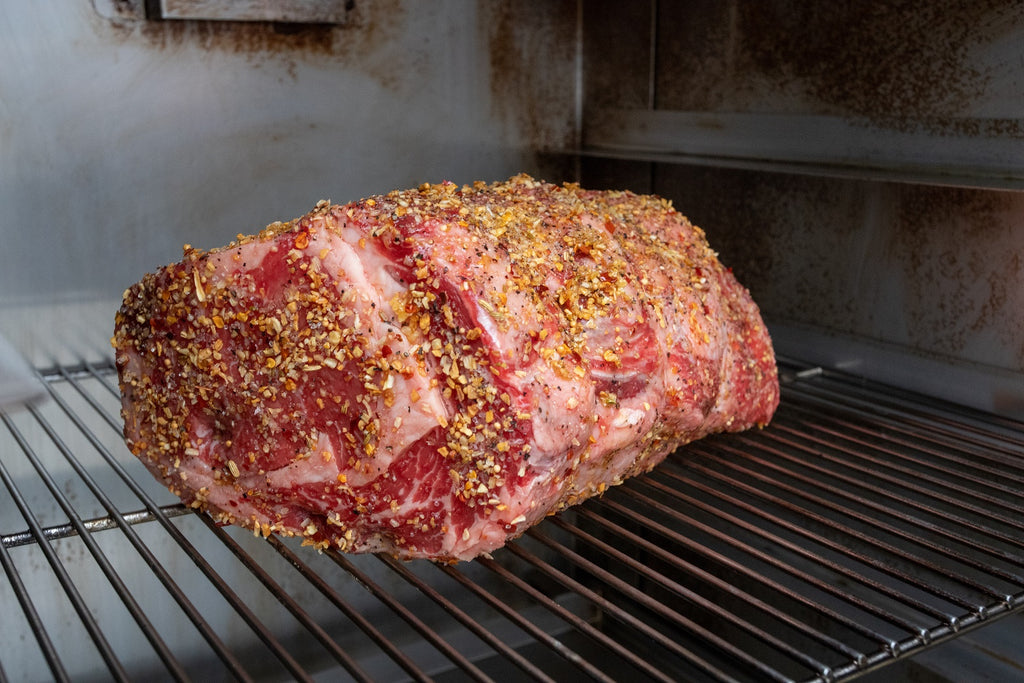 smoked prime rib roast