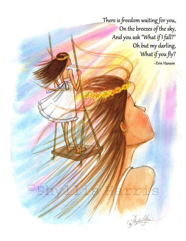 Dream you can fly - Inspirational Wall Art Print
