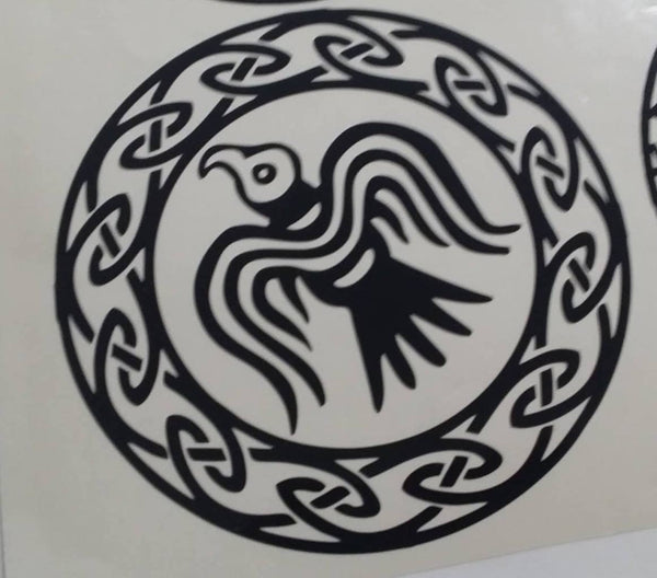 viking hawk vinyl sticker decal cut celtic die stickers amulet rune sticky stickyaddiction