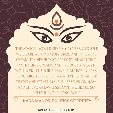Kara Manos beauty quote