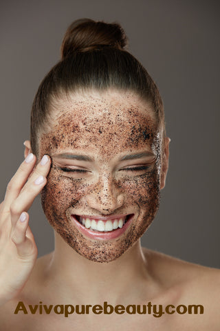 exfoliating real coffee body scrub for cellulite