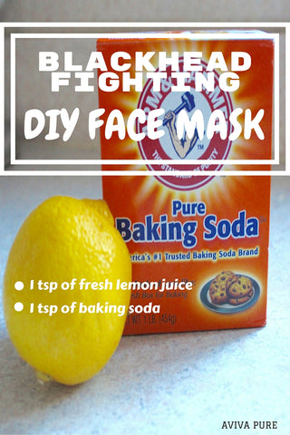 lemon baking soda face mask