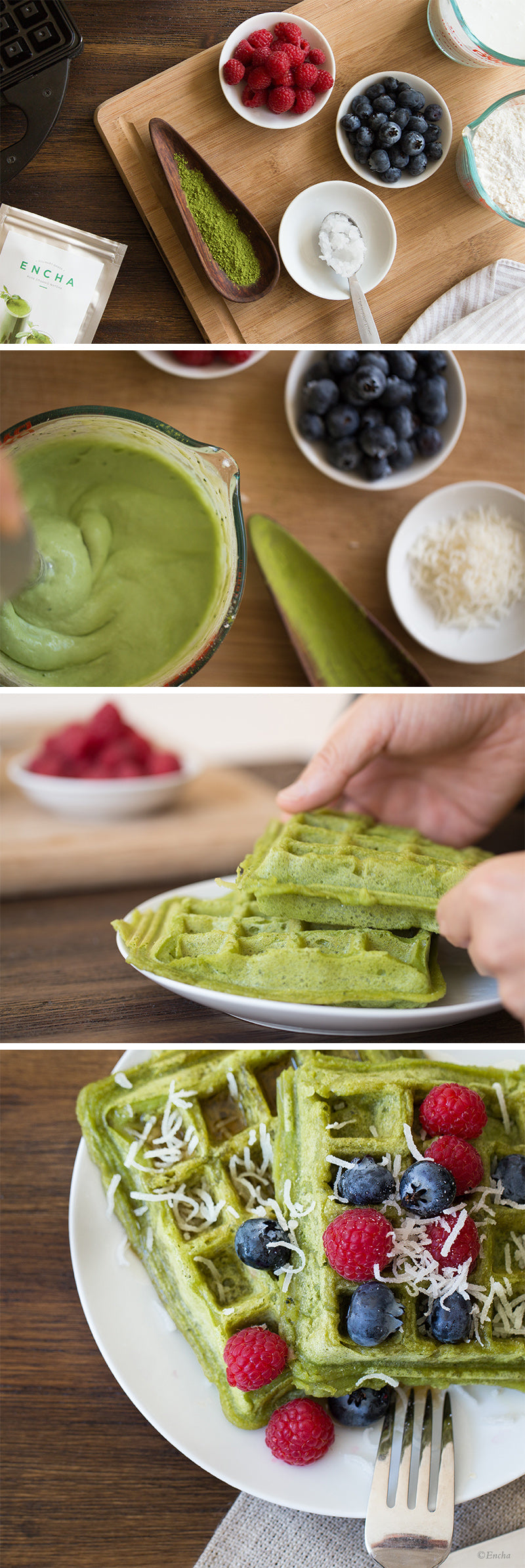 Matcha Waffle Recipe: Vegan Coconut Gluten-Free Organic Matcha Waffle