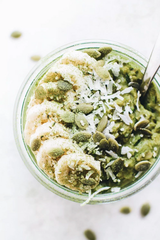 Encha Matcha Zucchini Oatmeal