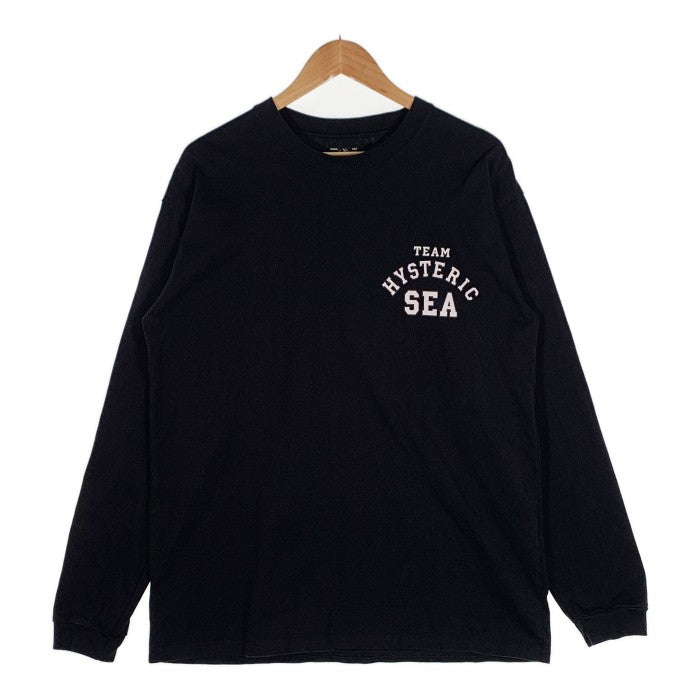 WIND AND SEA HYSTERIC GLAMOUR ロンT 黒Sサイズ-