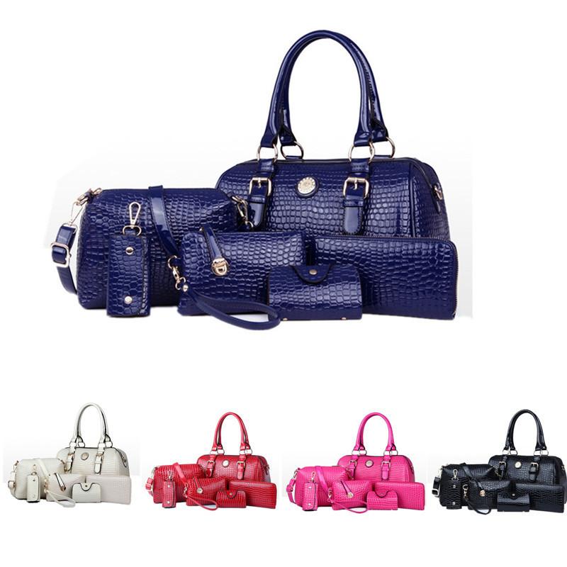 Women's 6 Bag Set, Huge VALUE With 5 Color Options - TrendSettingFashions
- 1