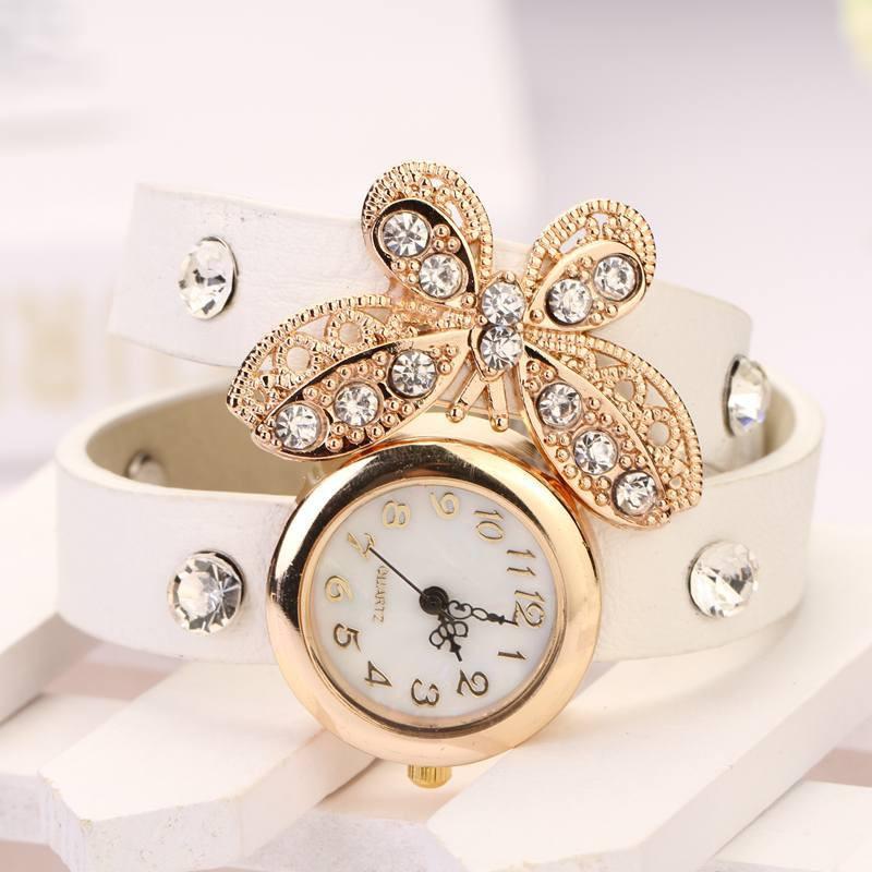 Women's Vintage Leather Auger Butterfly Rivet Watch In 12 Colors! - TrendSettingFashions
- 13