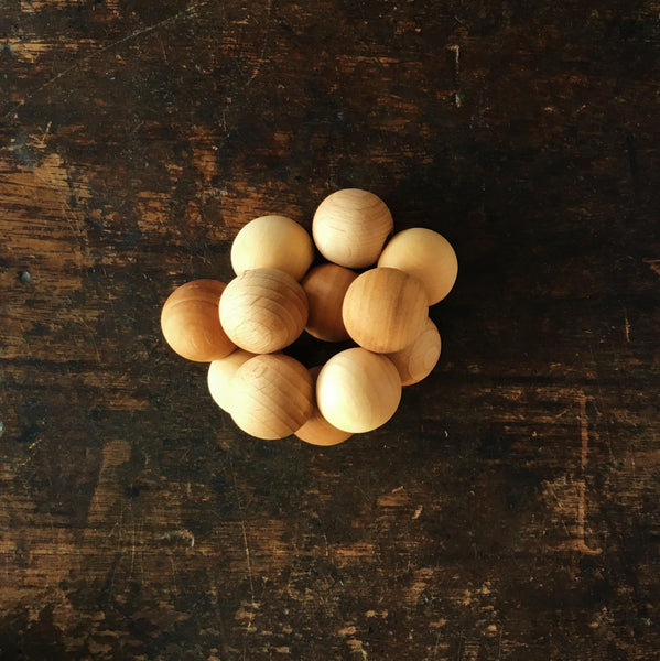 wooden baby beads