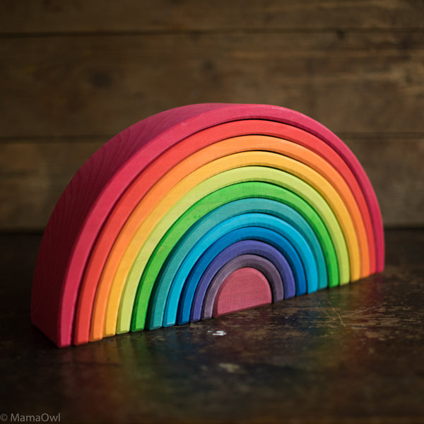 wooden rainbow