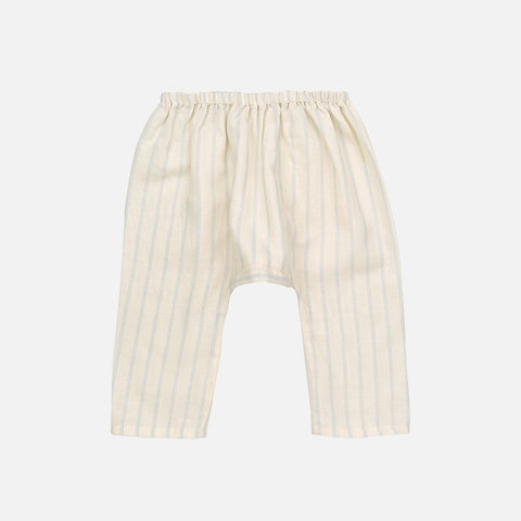 Cotton Stripe Babunanu Baby Trousers - Ecru - 6m-3y