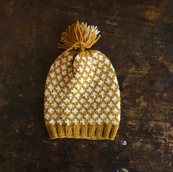 mustard wool hat