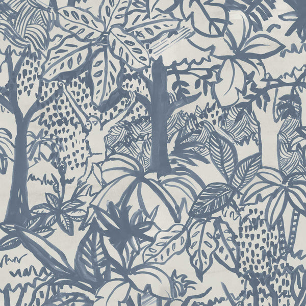Jungle Wallpaper. Blue – These Walls
