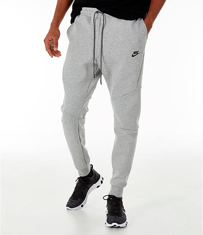 grey and black tech fleece