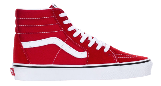slap af I stor skala han Vans Sk8 Hi "Red White" – FCS Sneakers
