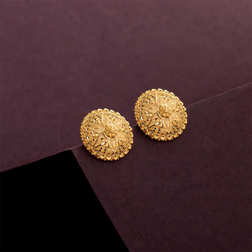 Plain Gold Jewellery for Women - Shop Our 22k Earring Collection ...