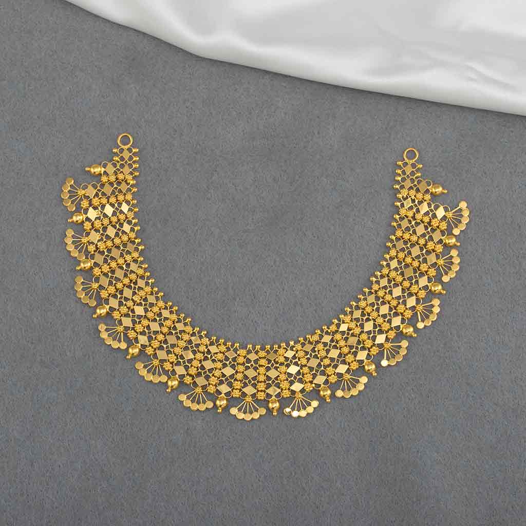 Dazzling 22k Plain Gold Necklace for Women - Shop Now! – Jewelegance