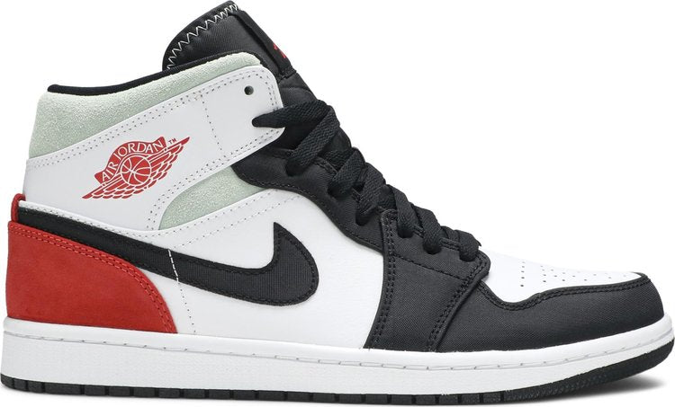 nike air jordan 1 mid se black/red/white