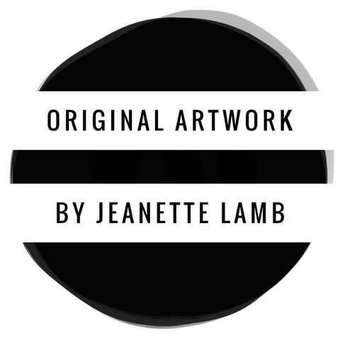 Original artwork by Jeanette Lamb LAMB design Sydney Australia artist