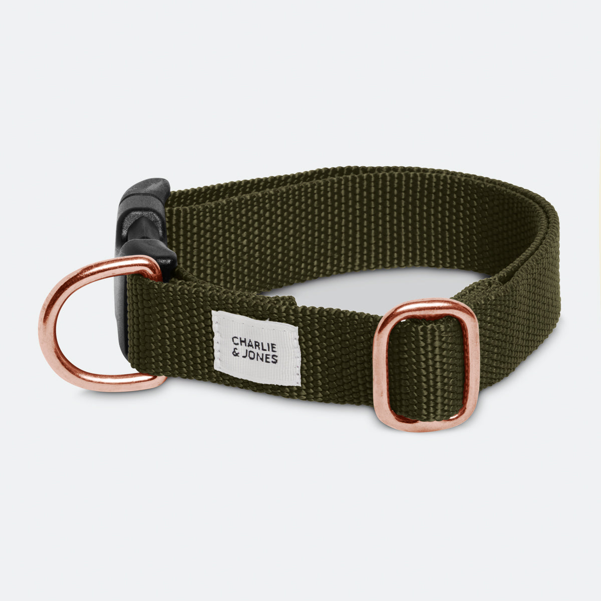 Limited Edition honden halsband Olive Rosé –